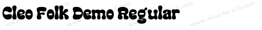 Cleo Folk Demo Regular字体转换